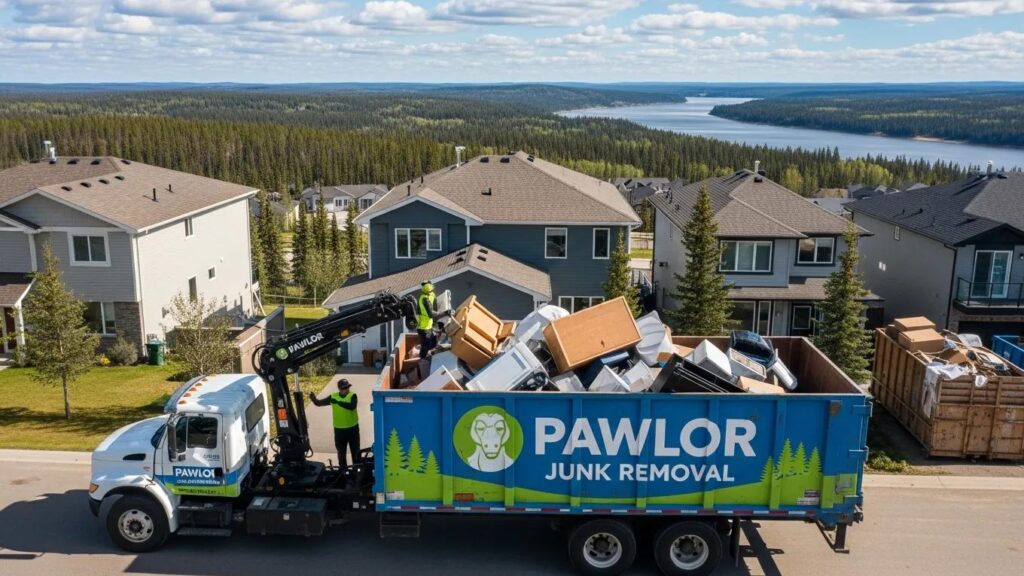 Overview of junk removal services offered by Pawlor in Fort McMurray